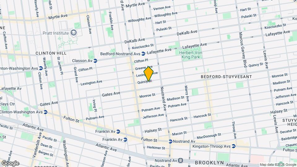 218 Quincy St Mapa y Detalles de la Ubicación
