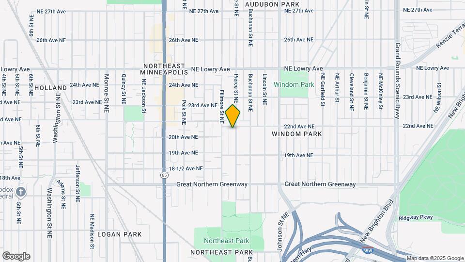 1952 Pierce St NE, Unit 2 Map and Location Details