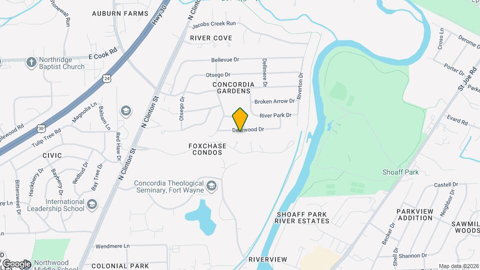 2420 Deerwood Dr Map and Location Details