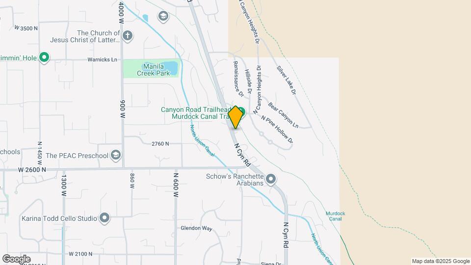 2836 Canyon Rd Map and Location Details