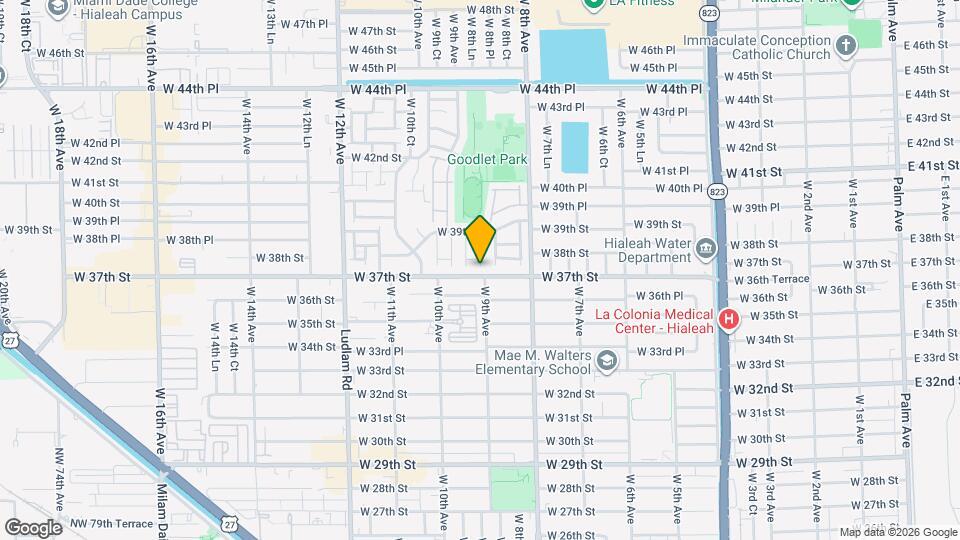 881 W 37th St Map and Location Details