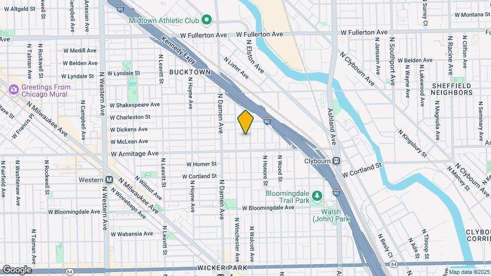 2024 N Wolcott Ave Map and Location Details