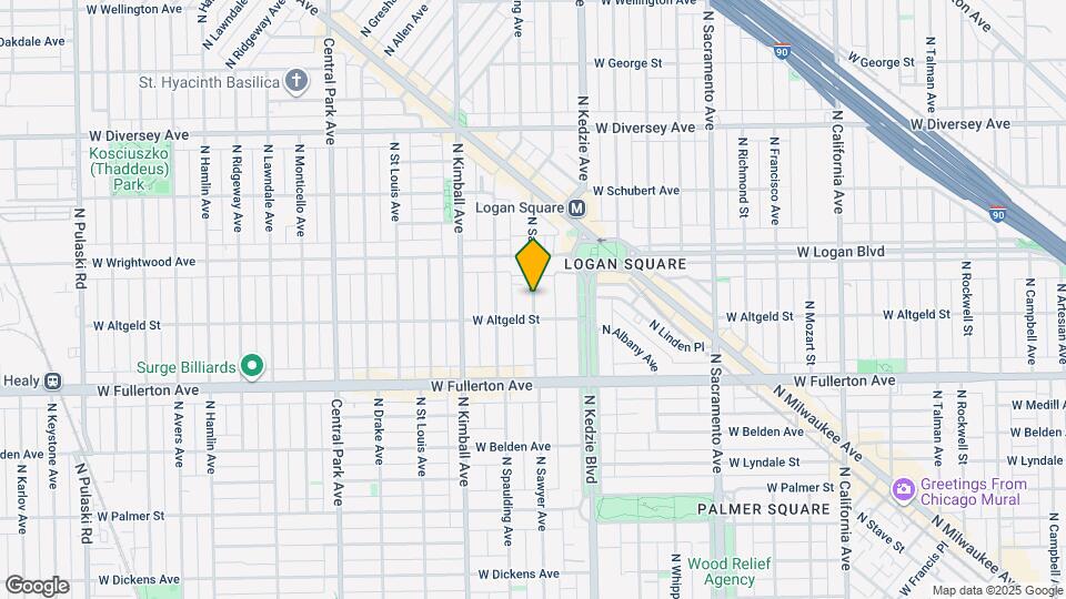2516 N Sawyer Ave Map and Location Details
