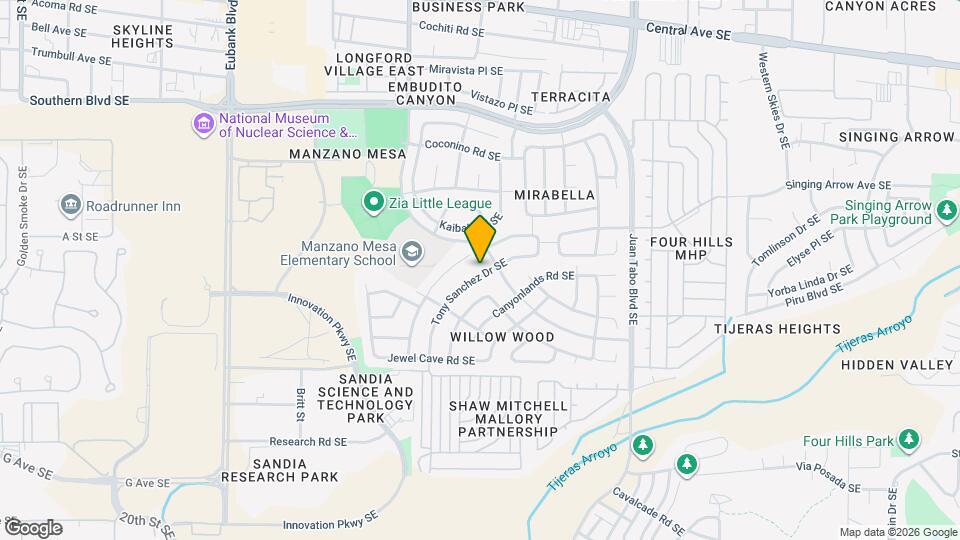 915 Tony Sanchez Dr SE Map and Location Details