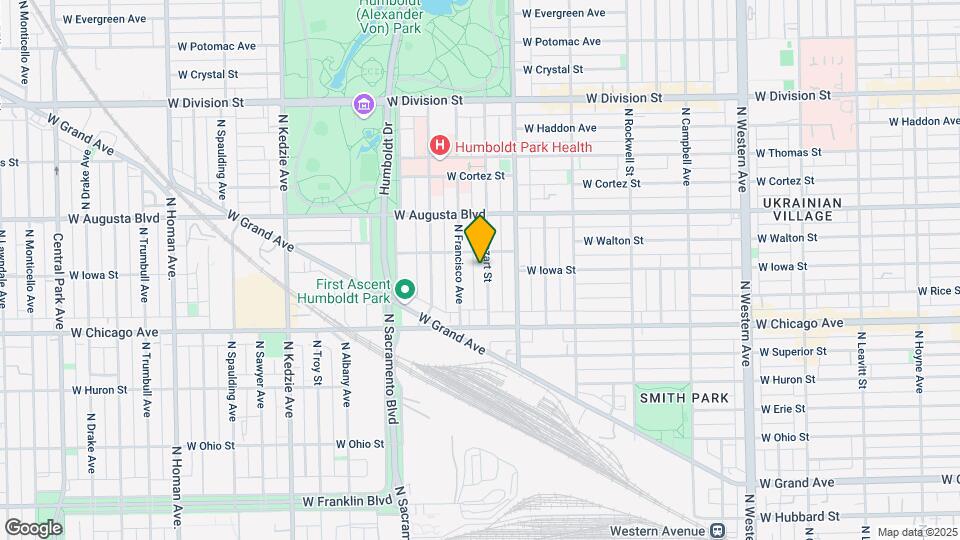862 N Mozart St Map and Location Details