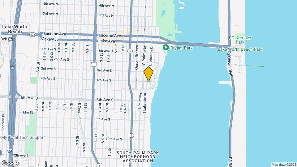 407 S Lakeside Dr-Unit -B Map and Location Details