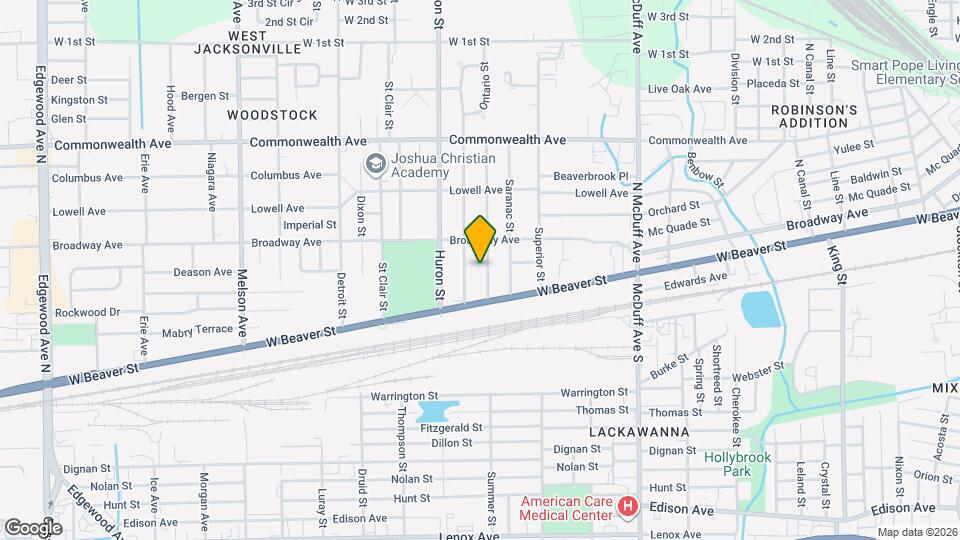 742 Ontario St Map and Location Details