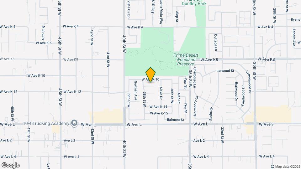 3727 W Avenue K11 Map and Location Details