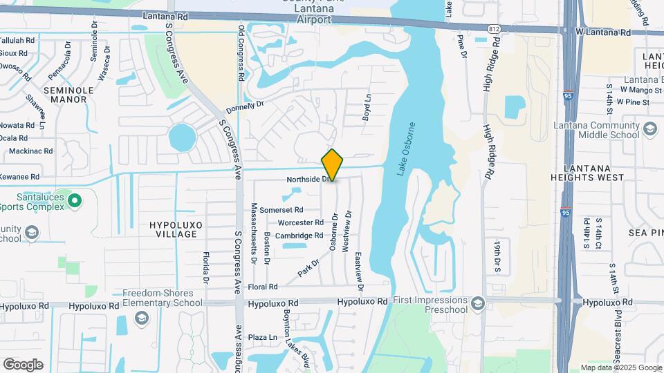 6571 Osborne Dr, Unit Efficiency unit Map and Location Details