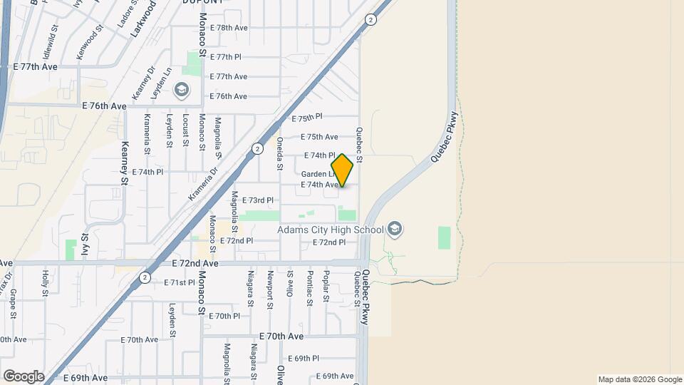 7384 Oneida Dr Map and Location Details