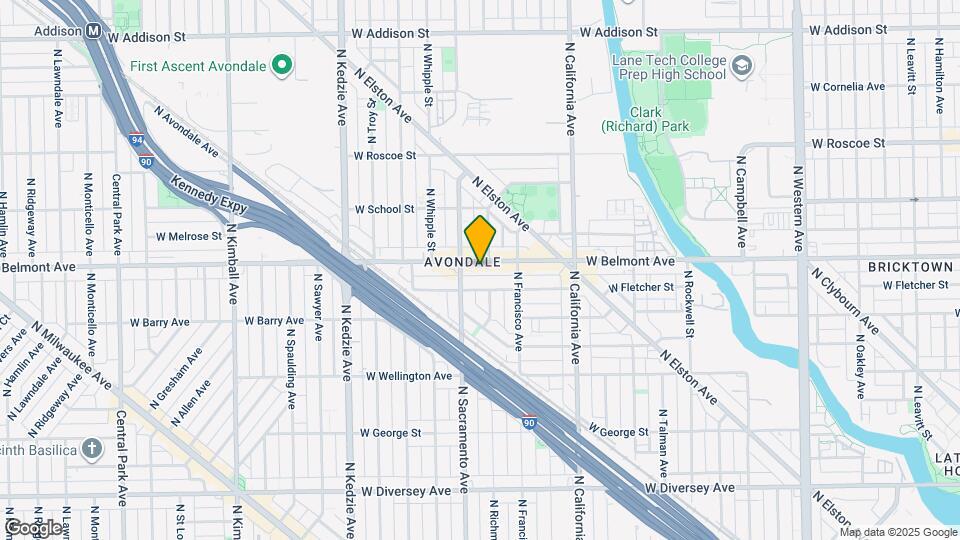 2939 W Belmont Ave Map and Location Details