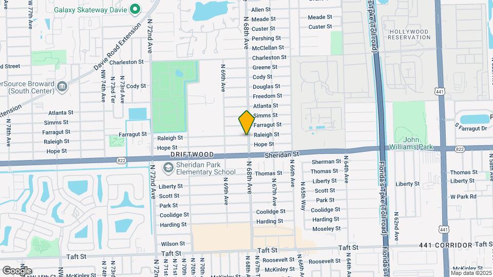 6800 Raleigh St Map and Location Details