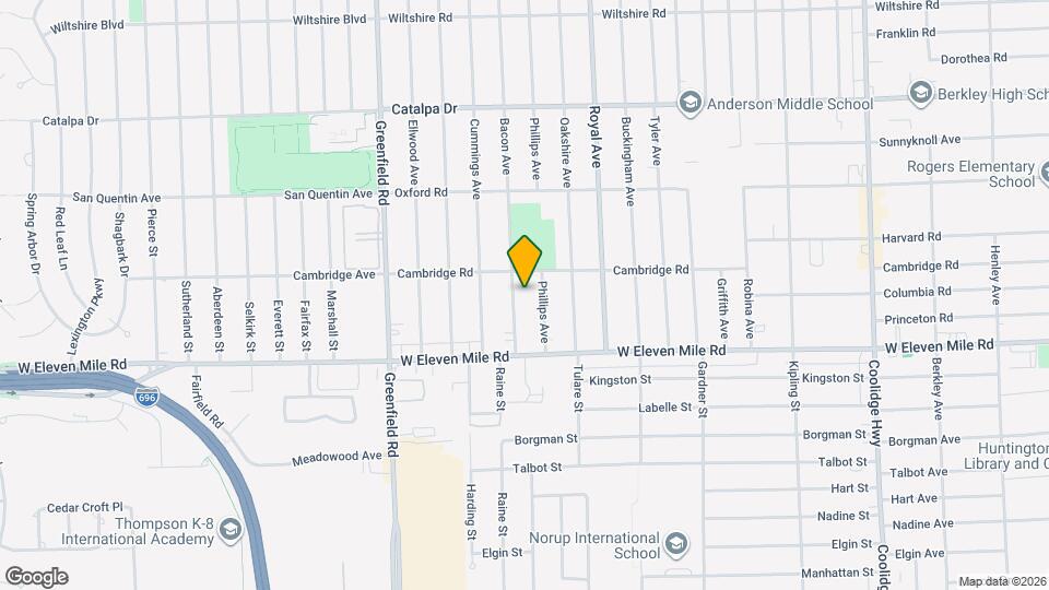 1928 Bacon Ave Map and Location Details