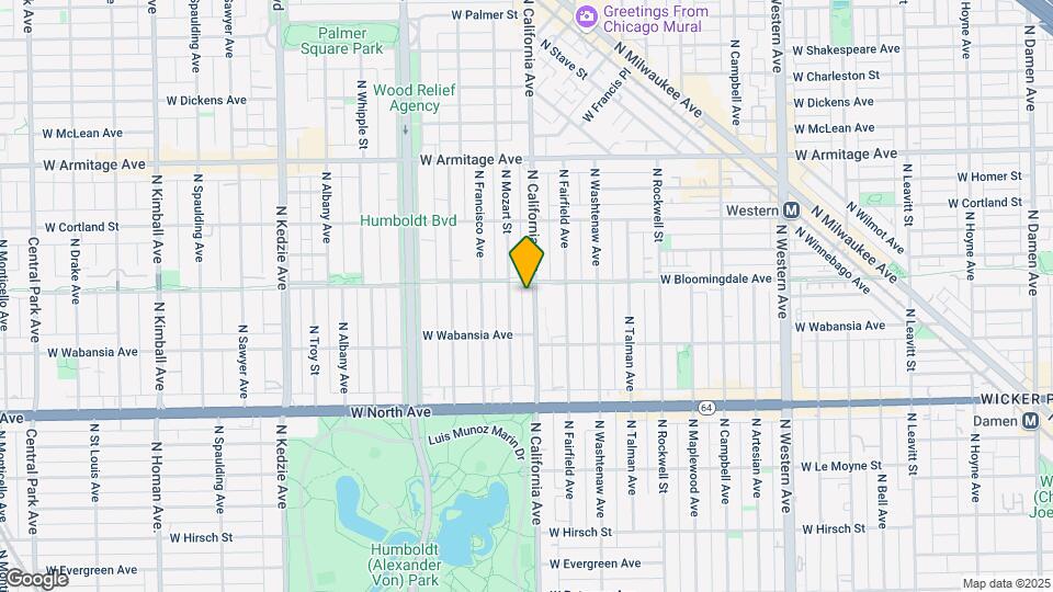1746 N California Ave, Unit 1 Map and Location Details
