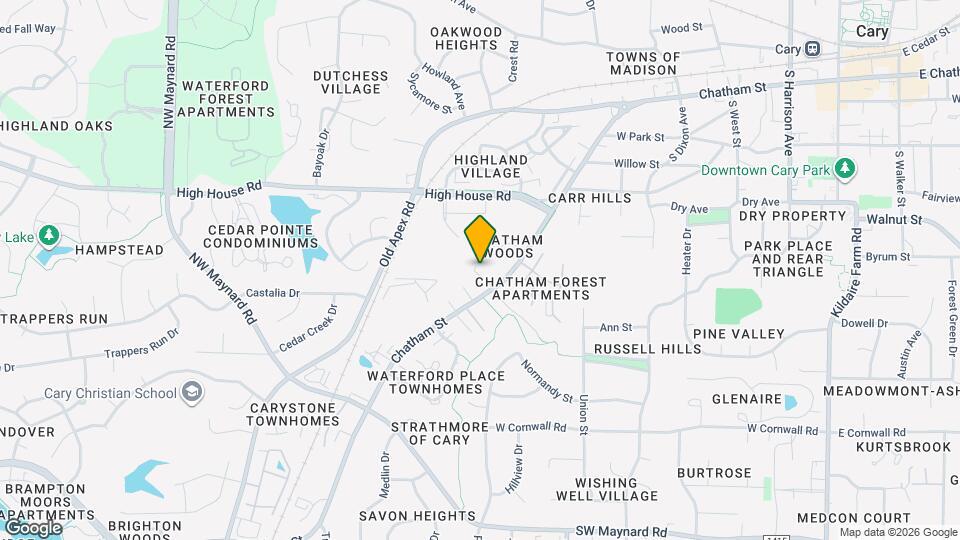 840 W Chatham St Map and Location Details