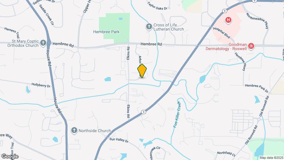 1155 Arbor Creek Dr Map and Location Details