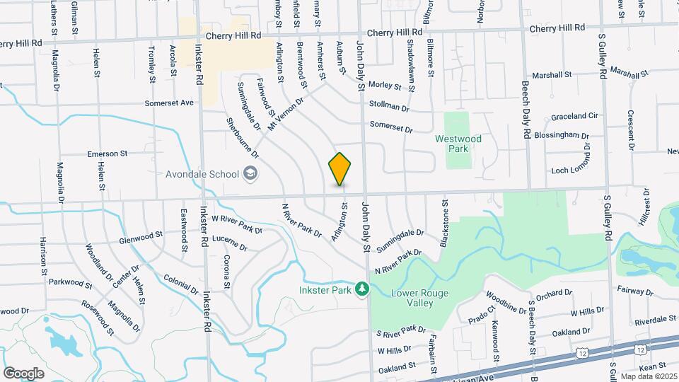 960 Arlington St Map and Location Details