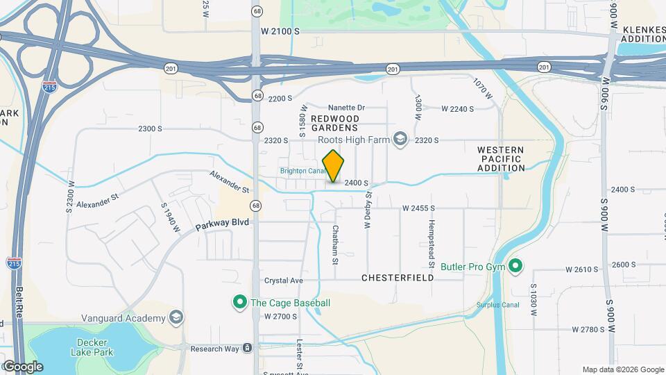 1497 W 2400 S Map and Location Details