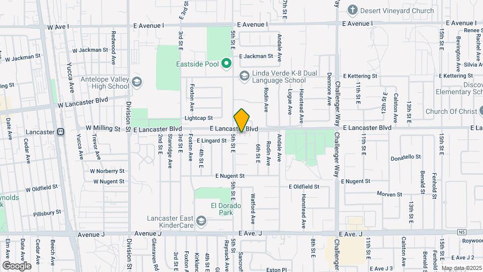 522 E Lancaster Blvd Map and Location Details