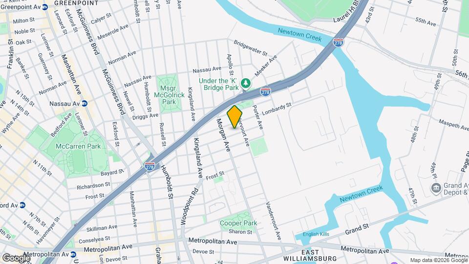 Welcome to your new apartment in Greenpoint! Map and Location Details