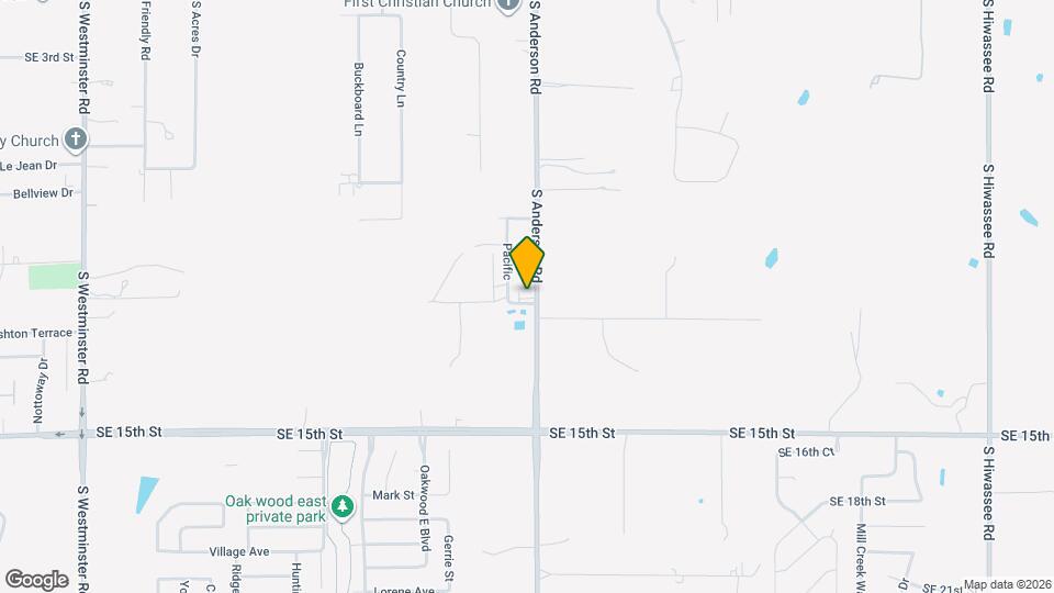 1117 S Anderson Rd Map and Location Details