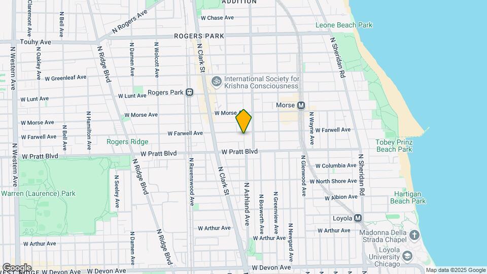 1627 W Farwell Ave Map and Location Details