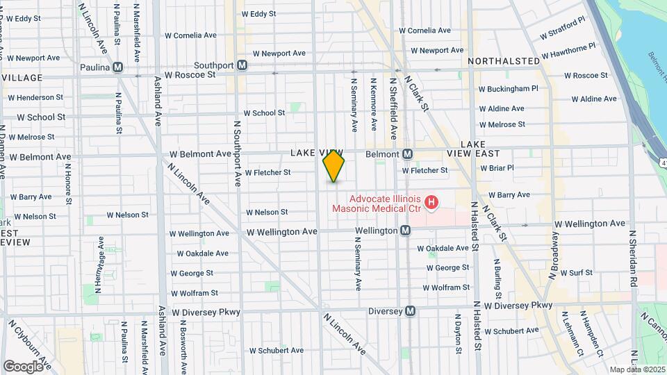 1134 W Barry Ave Map and Location Details