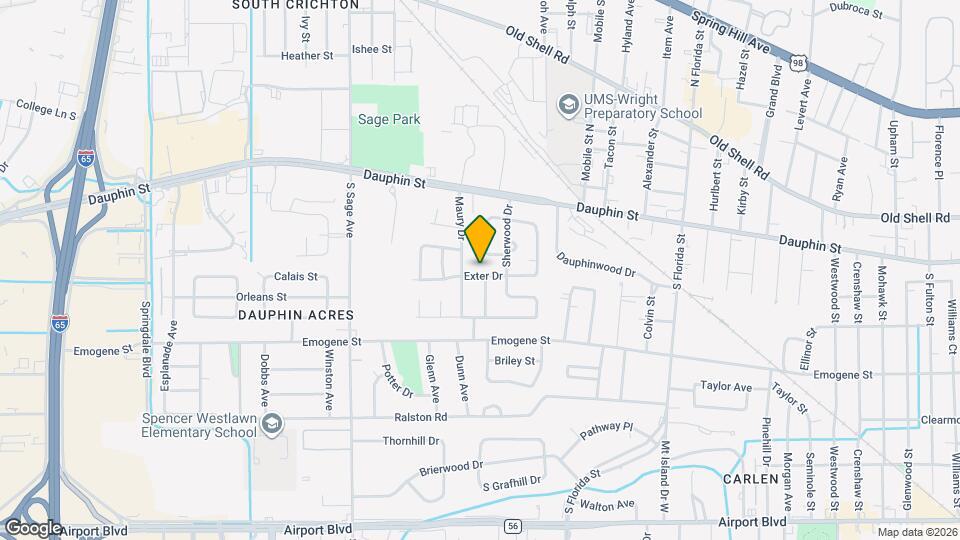 2850 Exter Dr Mapa y Detalles de la Ubicación