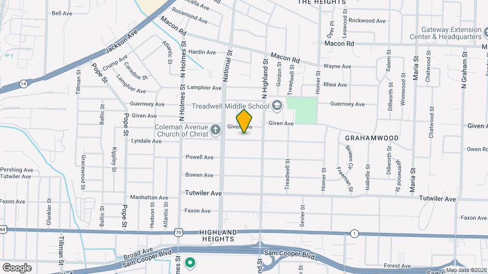 3448 Coleman Ave Map and Location Details