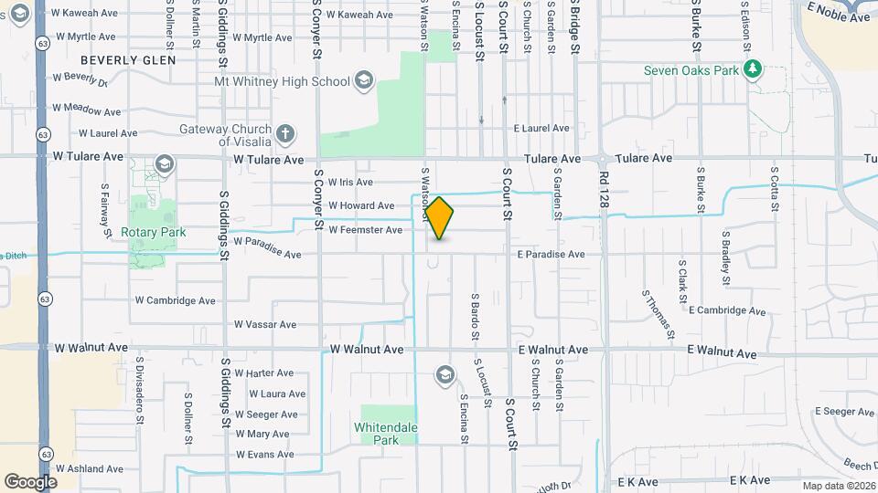 312 W Paradise Ave Map and Location Details