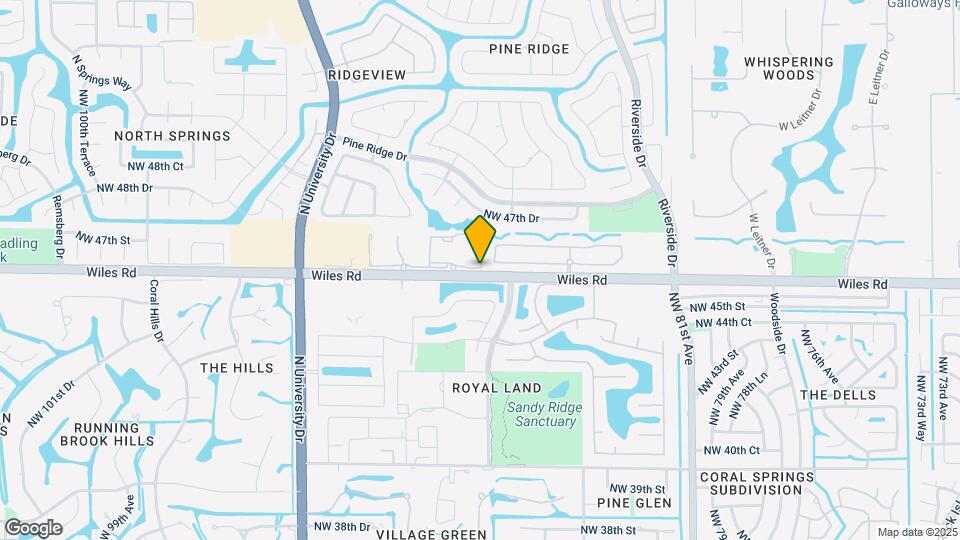 8761 Wiles Rd Map and Location Details