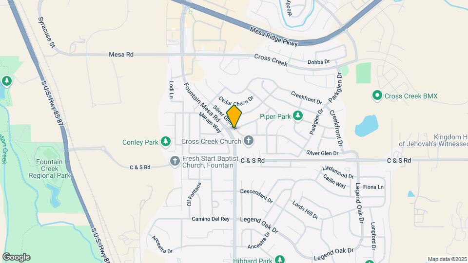 8334 Silver Glen Dr Map and Location Details