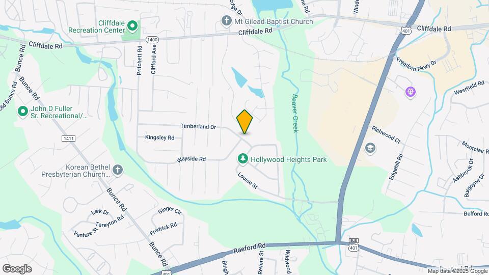 6168 Timberland Dr Map and Location Details