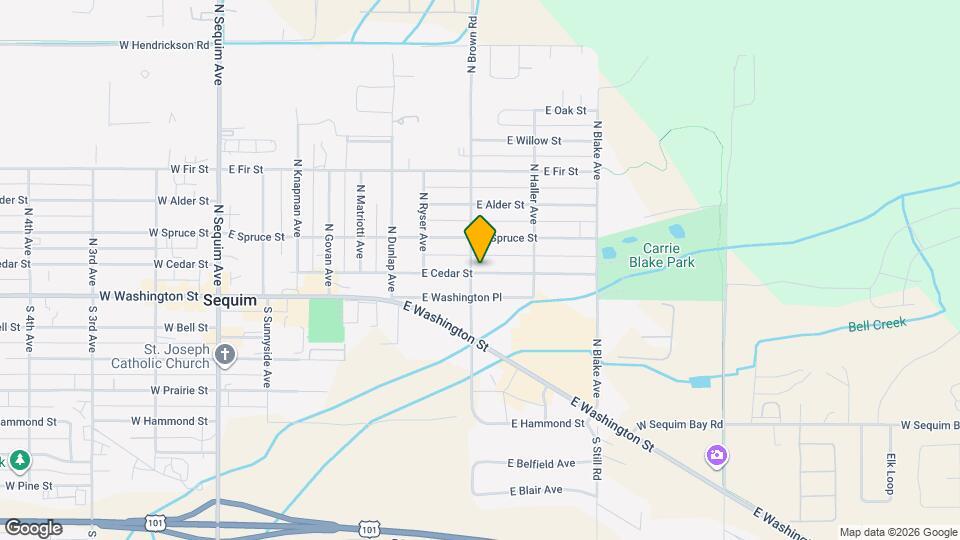 813 E Cedar St Map and Location Details