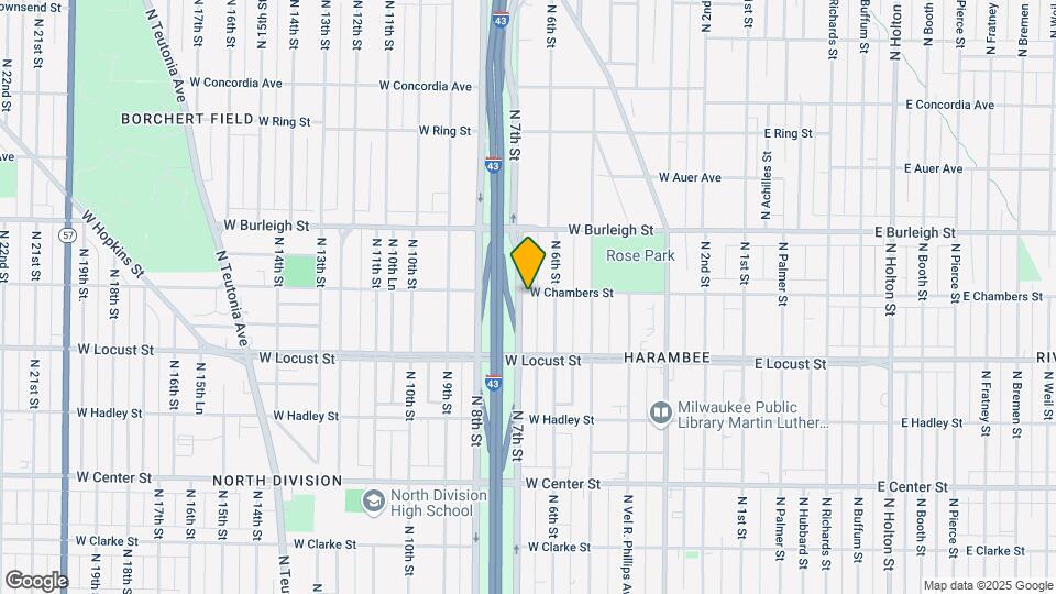 633 W Chambers St Map and Location Details