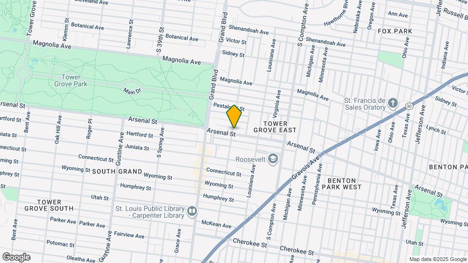 3457 Arsenal St, Unit ArsenalArkansas 2nd Floor Mapa y Detalles de la Ubicación