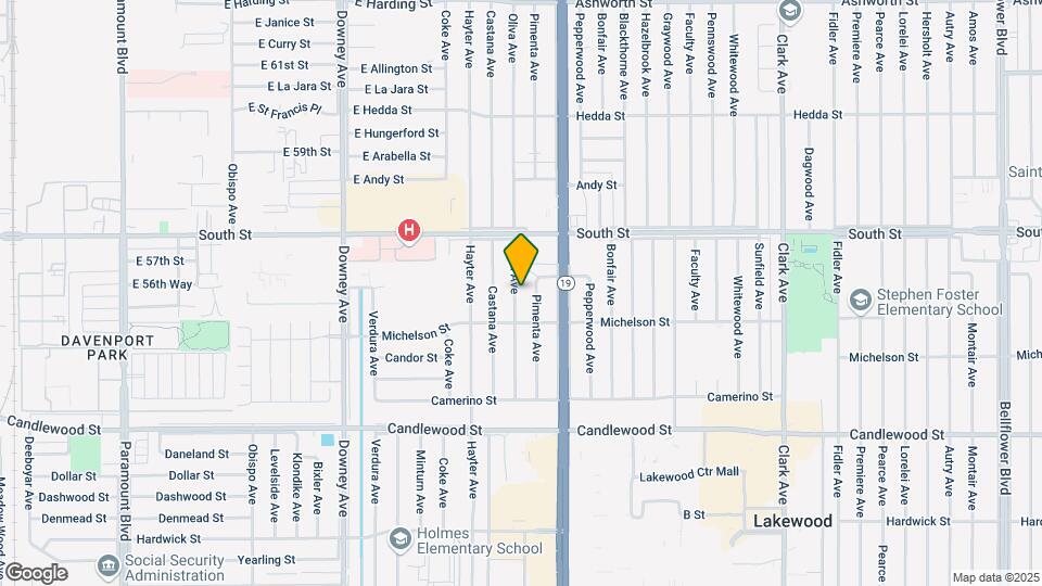 5634 Oliva Ave Map and Location Details