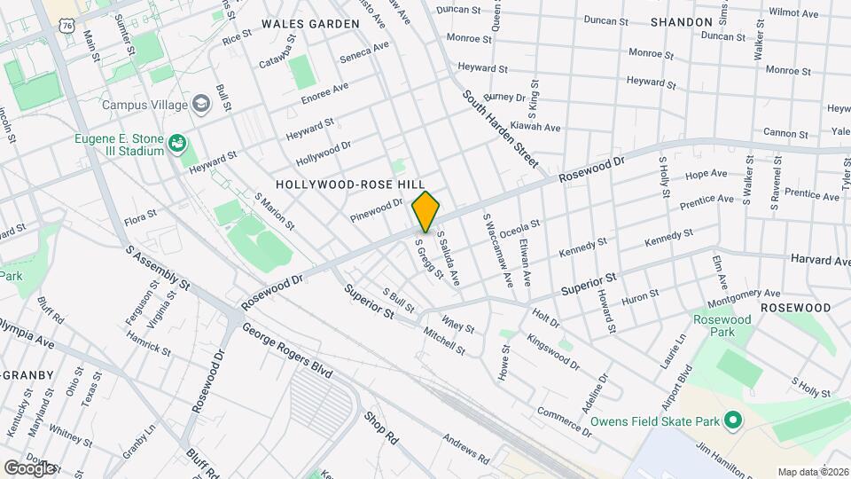 404 S Gregg St Map and Location Details