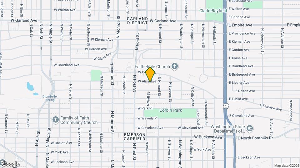 627 W Alice Ave Map and Location Details