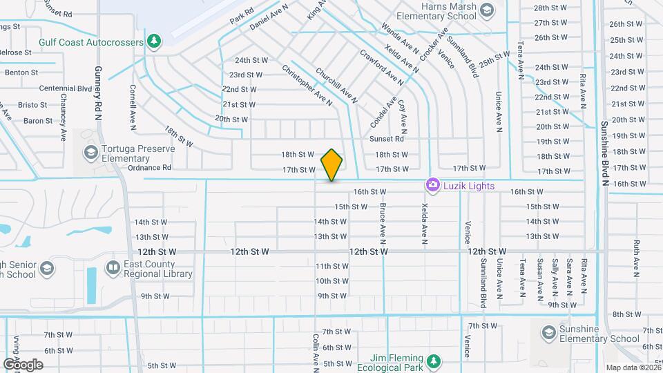 3908 16th St W Mapa y Detalles de la Ubicación
