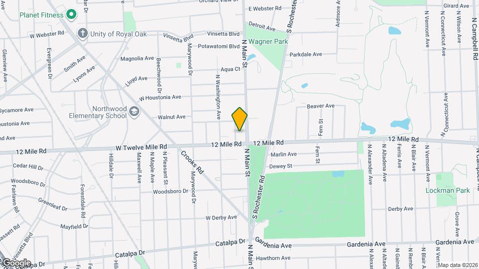 1818 N Center St Map and Location Details