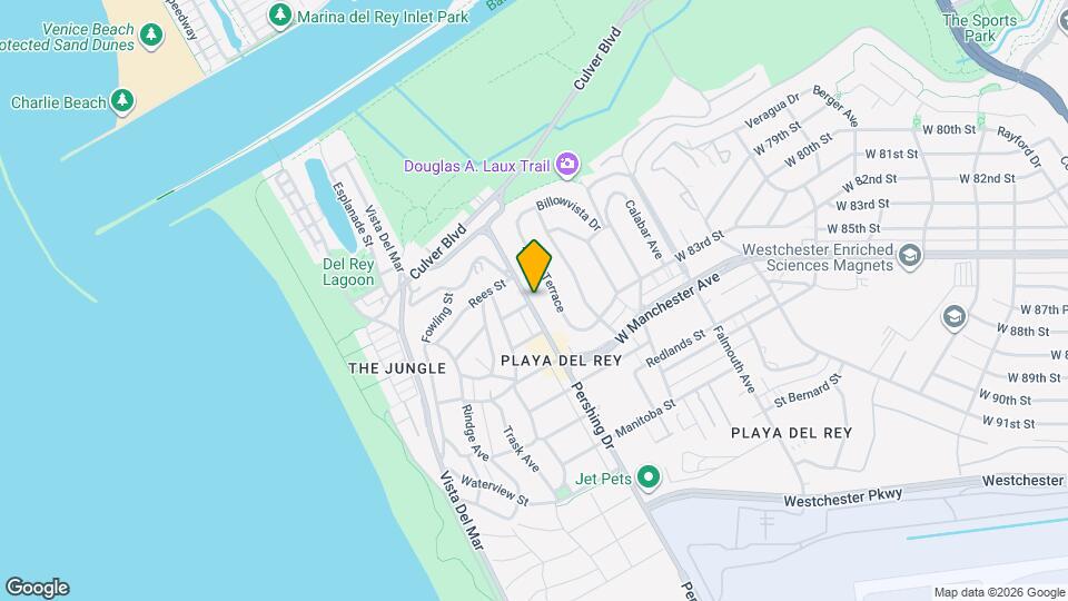 8302 Pershing Dr, Unit 8300 Map and Location Details