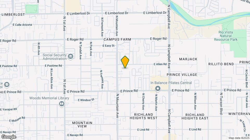 1340 E Allen Rd Map and Location Details
