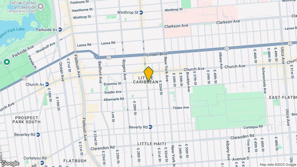 1527 Nostrand Ave Mapa y Detalles de la Ubicación