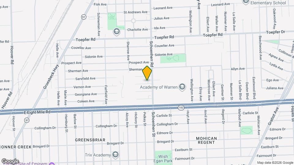 13501 Vernon Ave Map and Location Details