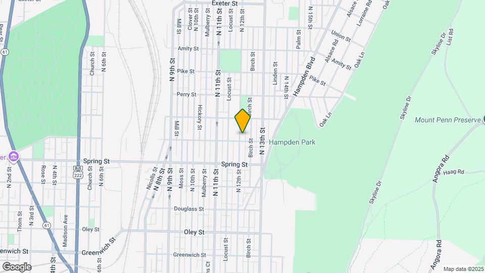 1109 N 12th St Map and Location Details