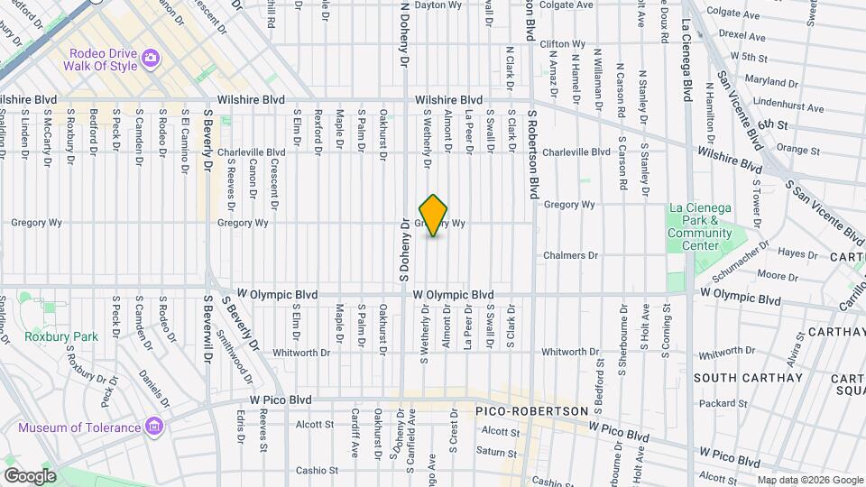 316 S Wetherly Dr Map and Location Details