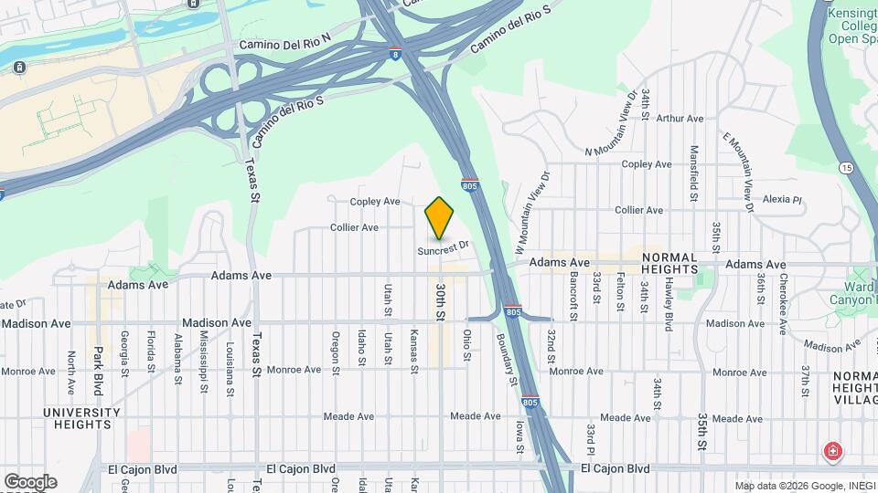 3004 Suncrest Dr Map and Location Details