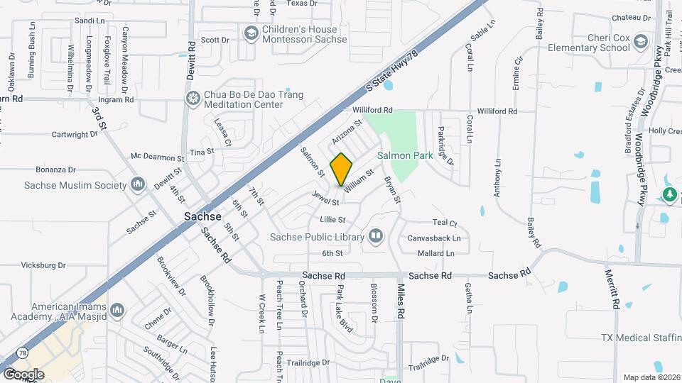 3813 William St Map and Location Details