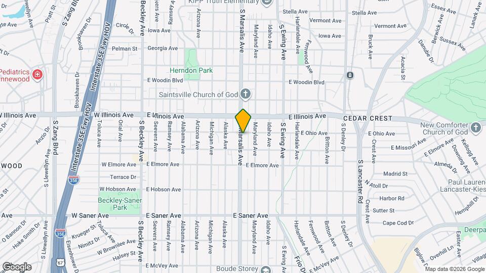 2406 S Marsalis Ave Map and Location Details